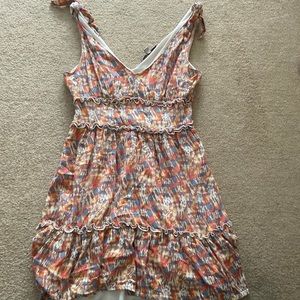 Multicolored summer mini dress